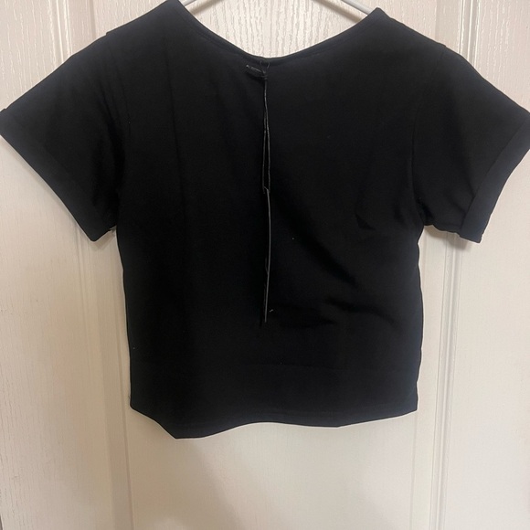 Black Rockstar Energy Crop Top - Picture 5 of 5